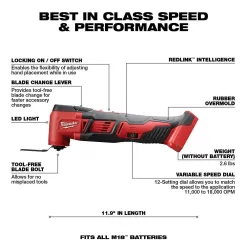 Milwaukee 2625-20-2626-20-48-11-1820-48-11-1820 M18 18V Lithium-Ion Cordless HACKZALL Reciprocating Saw