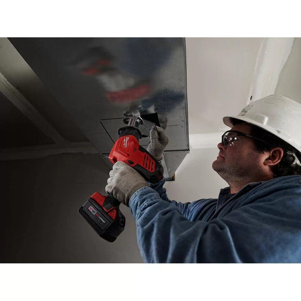 Milwaukee 2625-20-48-11-1850-48-11-1850 M18 18V Lithium-Ion Cordless HACKZALL Reciprocating Saw with (2) M18 5.0 Ah Batteries