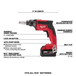 Milwaukee 2719-21-2866-20 M18 FUEL 18V Lithium-Ion Brushless Cordless HACKZALL Reciprocating Saw Kit W/M18 Drywall Screw Gun
