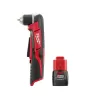 Milwaukee 2415-20-48-11-2420 M12 12-Volt Lithium-Ion Cordless 3/8 in. Right Angle Drill M12 2.0 Ah Battery