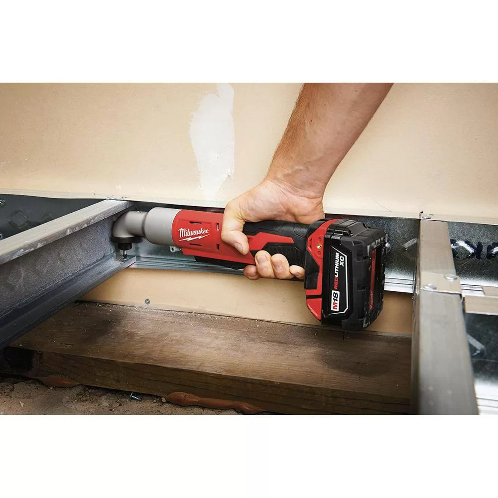 Milwaukee 2667-20 M18 18V Lithium-Ion Cordless 1/4 in. Hex 2-Speed Right Angle Impact Driver (Tool-Only)