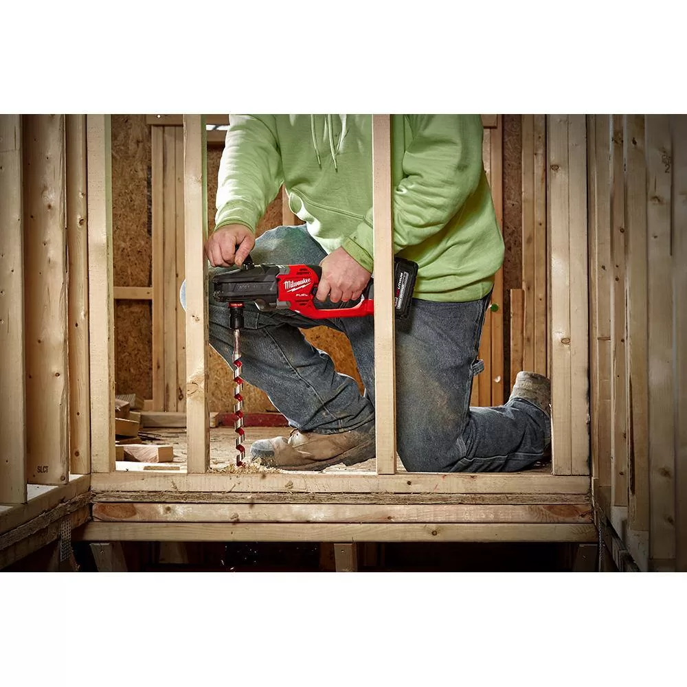 Milwaukee M18 FUEL 18V Lithium-Ion Brushless Cordless Hole Hawg 7/16 in. Right Angle Drill W/ Quick-Lok (Tool-Only)