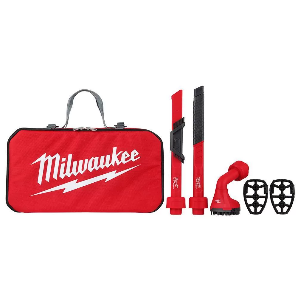 Milwaukee 49-90-2019A AIR-TIP 1-1/4 in. - 2-1/2 in. Automotive Kit W/Crevice Tools, Utility Nozzle and Bag For Wet/Dry Shop Vacuums (4-Piece)