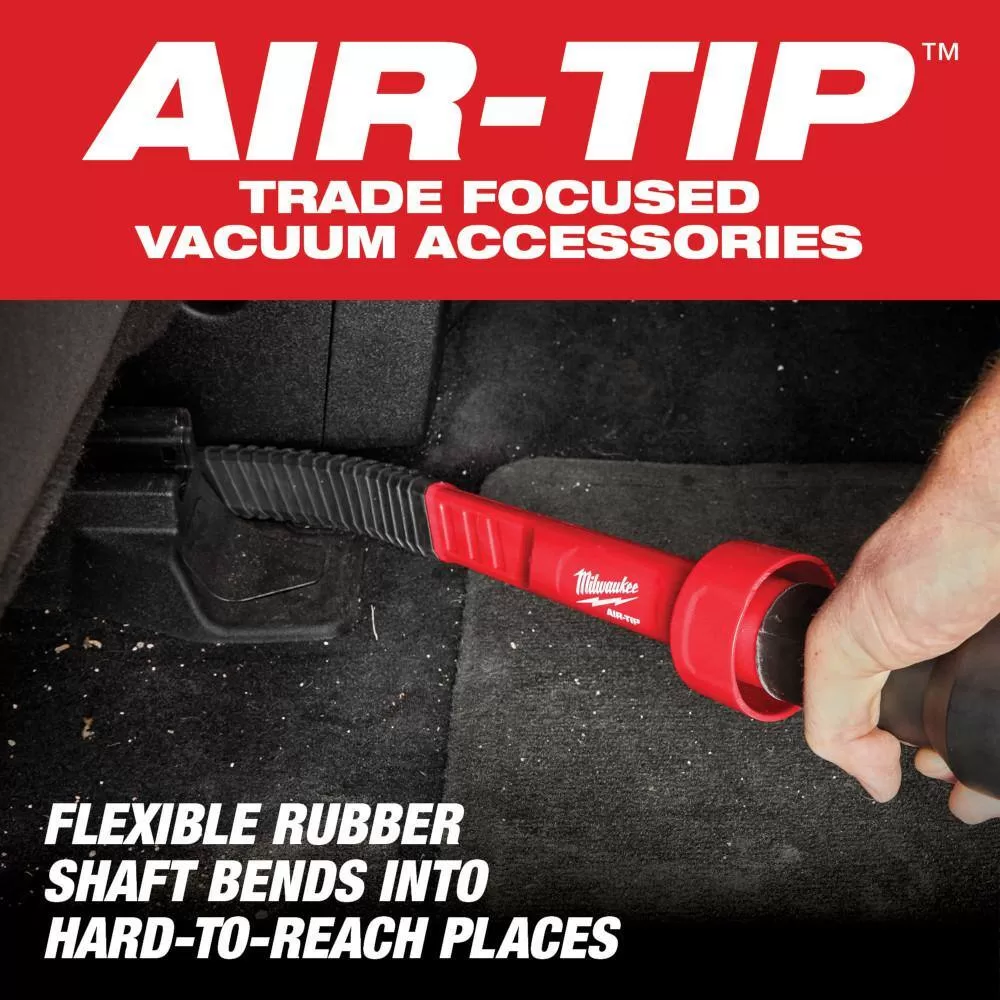 Milwaukee 49-90-2019A AIR-TIP 1-1/4 in. - 2-1/2 in. Automotive Kit W/Crevice Tools, Utility Nozzle and Bag For Wet/Dry Shop Vacuums (4-Piece)