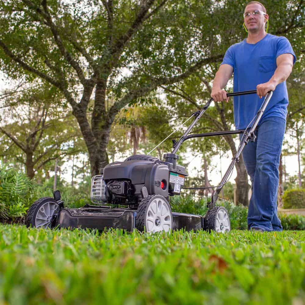 Murray MNA152506 20 in. 125 cc Briggs & Stratton Walk Behind Gas Push Lawn Mower with 4 Wheel