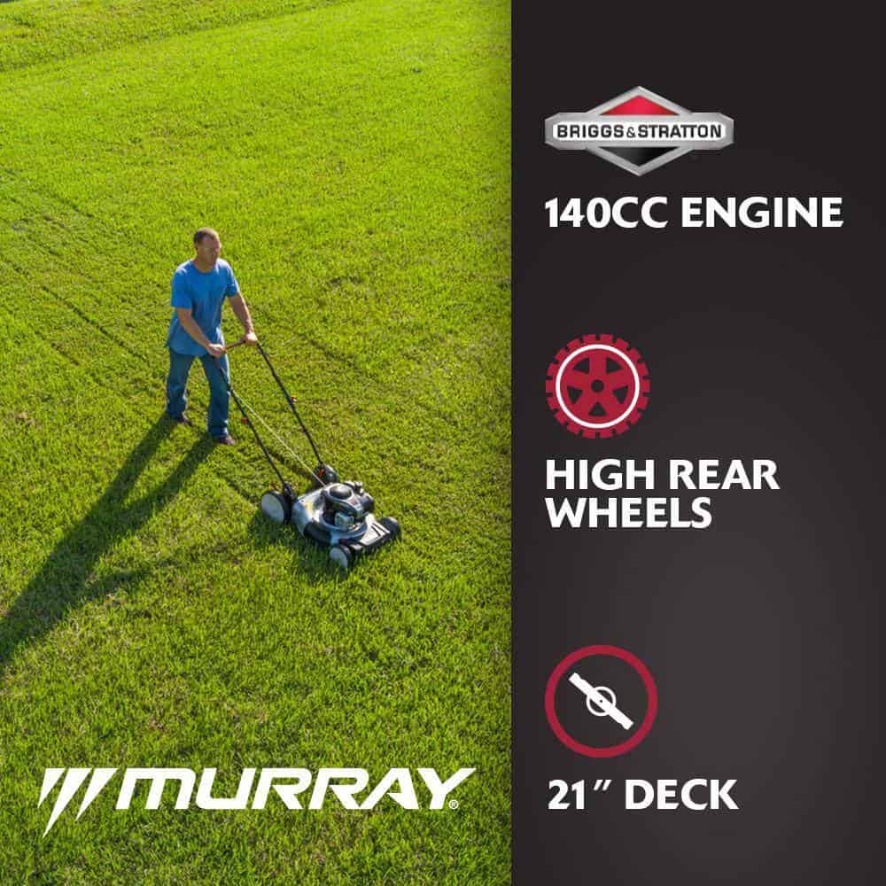 Murray MNA152702 Walk Behind Gas Push Lawn Mower 140 cc Briggs and Stratton w/ Height Adjustment