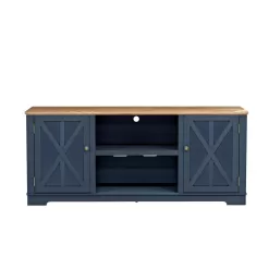 Festival 70 in. Navy Wood TV Stand for TVs up to 78 in.