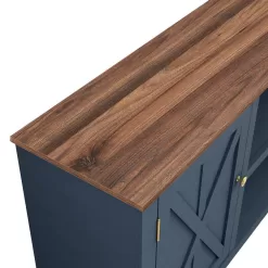 Festival 70 in. Navy Wood TV Stand for TVs up to 78 in.