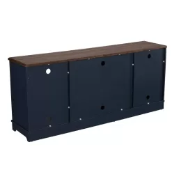 FESTIVO 70 in. Navy TV Stand for TVs Upto 78 in.