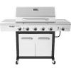 Nexgrill 5-Burner Propane Gas Grill in Stainless Steel and Black with Side Burner