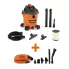 RIDGID HD1200A 12 Gallon 5.0 Peak HP NXT Wet/Dry Shop Vacuum with Filter, Locking Hose, Accessories and Premium Car Cleaning Kit