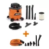 RIDGID HD1600C 16 Gallon 6.5 Peak HP NXT Wet/Dry Shop Vacuum with Detachable Blower, Filter, Hose, Accessories and Car Cleaning Kit