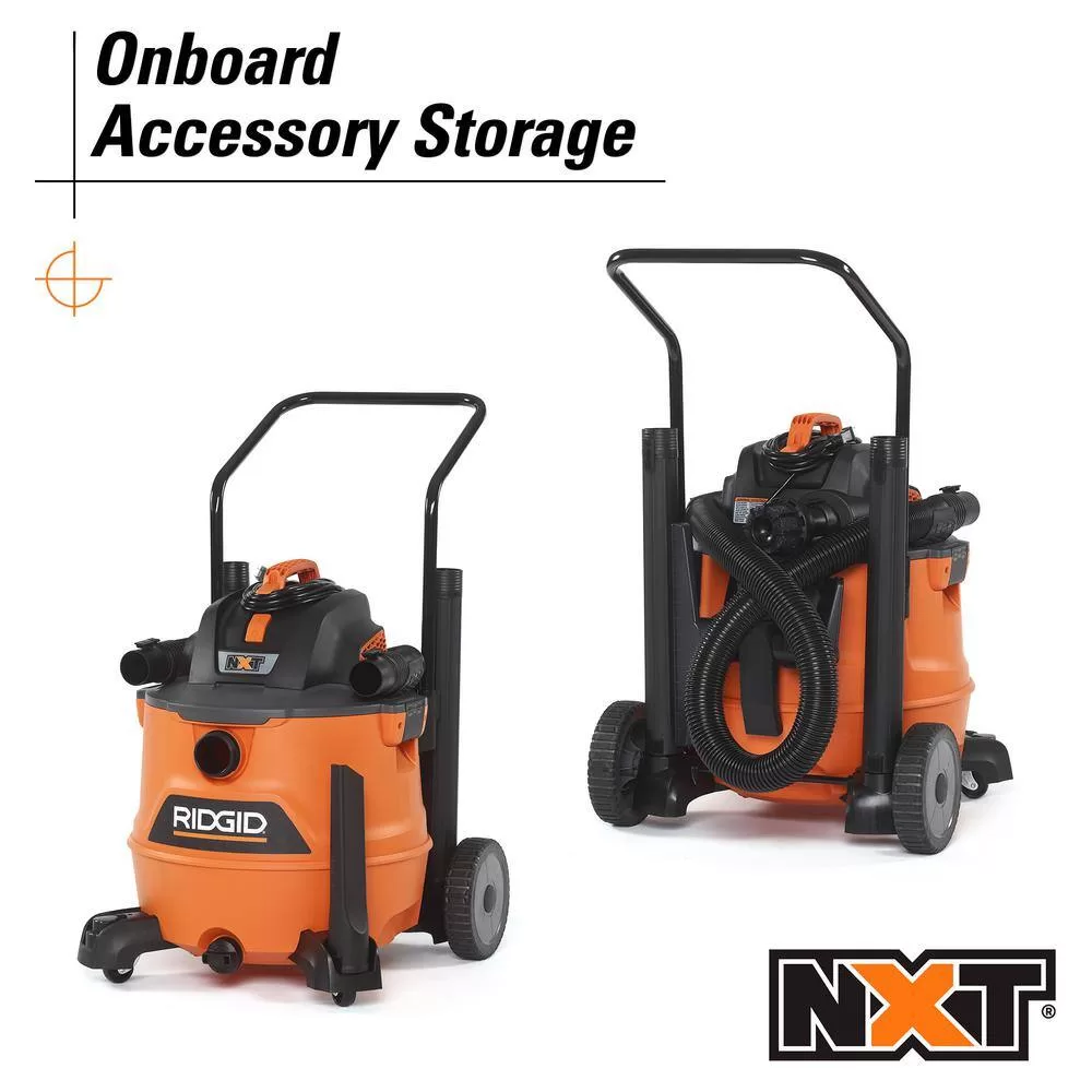 RIDGID HD1800B 16 Gal. 6.5-Peak HP NXT Wet/Dry Shop Vacuum, Fine Dust Filter, Locking Hose, Accessories and Premium Car Cleaning Kit