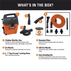 RIDGID 3.5 Peak HP Wet/Dry Shop Vacuum