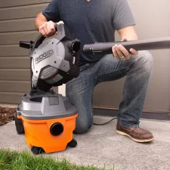 RIDGID WD4080B 4 Gallon 6.0 Peak HP Wet/Dry Shop Vacuum with Detachable Blower, Fine Dust Filter, Two Dust Bags, Hose, and Accessories