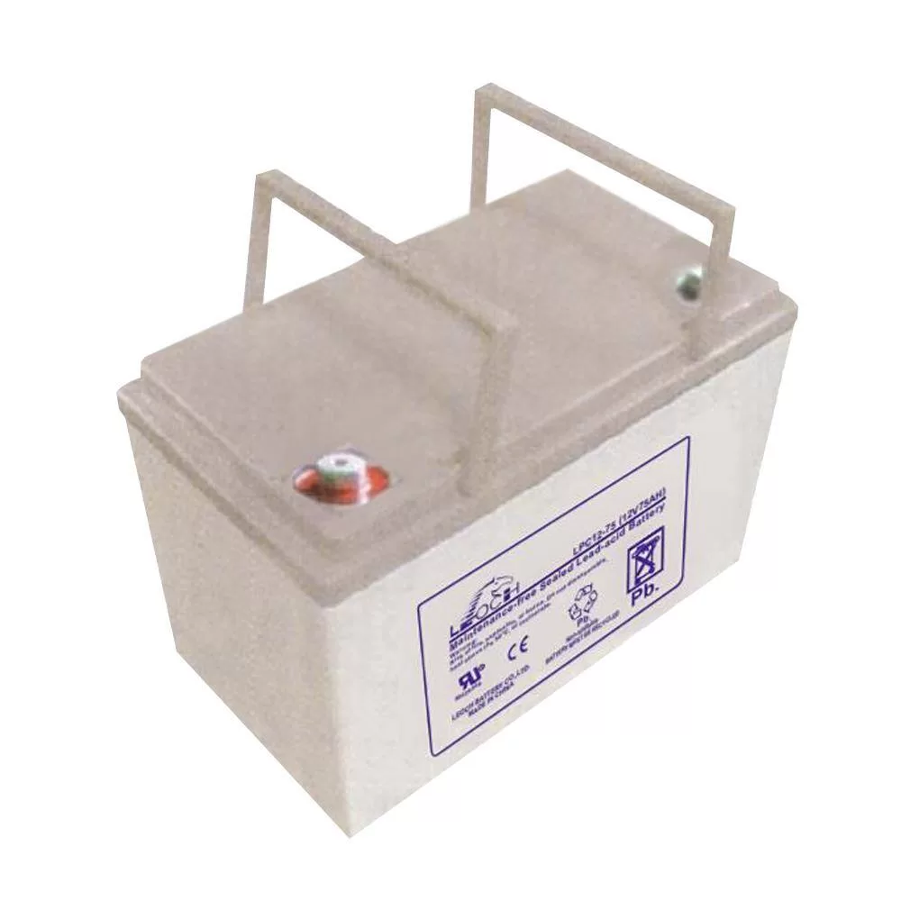 LEOCH LPC12-75T6 12-Volt 75 Ah Sealed Lead Acid Battery for Ryobi 38 in. Riding Mowers