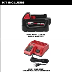 Milwaukee 48-59-1850 M18 18-Volt Lithium-Ion XC Starter Kit with One 5.0Ah Battery and Charger