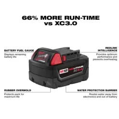 Milwaukee 48-59-1850 M18 18-Volt Lithium-Ion XC Starter Kit with One 5.0Ah Battery and Charger