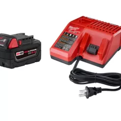 Milwaukee 48-59-1850 M18 18-Volt Lithium-Ion XC Starter Kit with One 5.0Ah Battery and Charger