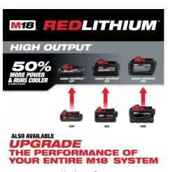 Milwaukee 48-11-1850 M18 18-Volt 5.0 Ah Lithium-Ion XC Extended Capacity Battery Pack