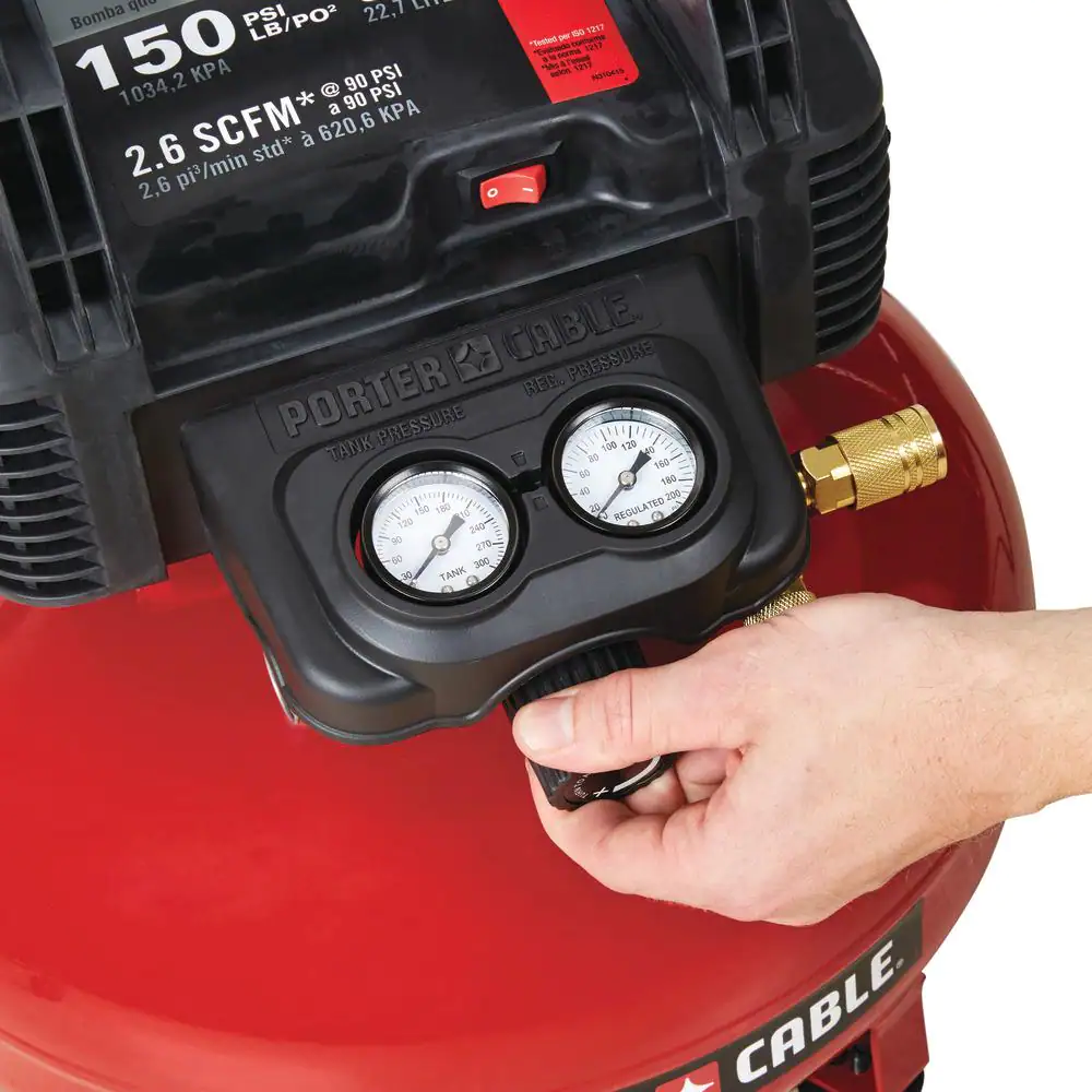 Porter-Cable PCFP3KIT 6 Gal. Portable Electric Air Compressor with 16-Gauge, 18-Gauge and 23-Gauge Nailer Combo Kit (3-Tool)