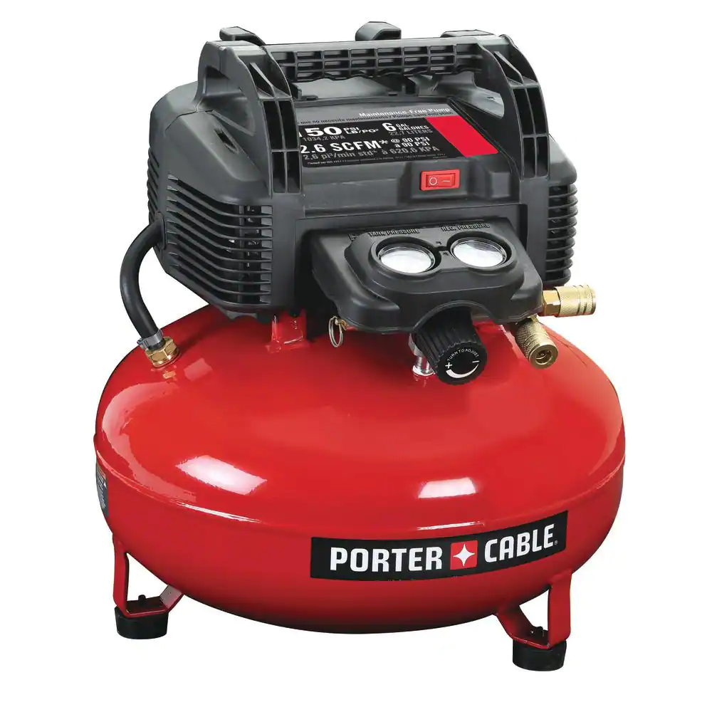 Porter-Cable PCFP3KIT 6 Gal. Portable Electric Air Compressor with 16-Gauge, 18-Gauge and 23-Gauge Nailer Combo Kit (3-Tool)