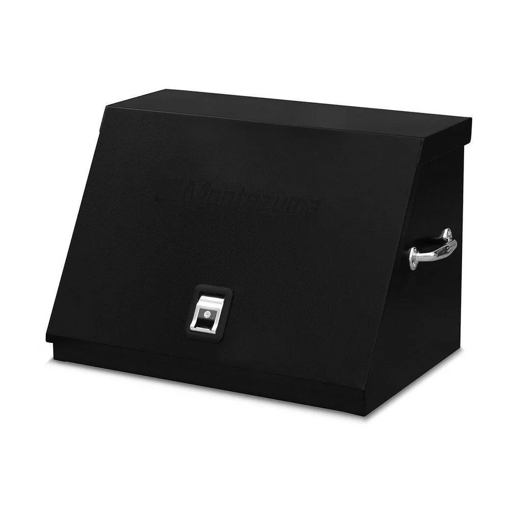 Montezuma LA400B 31 in. W x 20 in. D Portable Triangle Top Tool Chest for Sockets, Wrenches and Screwdrivers in Black Powder Coat