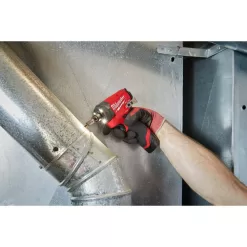 Milwaukee 3453-22HSR M12 FUEL 12V Lithium-Ion Cordless 3/8 in. Ratchet and 1/4 in. Impact Driver Kit (2-Tool) w/Batteries, Charger & Bag