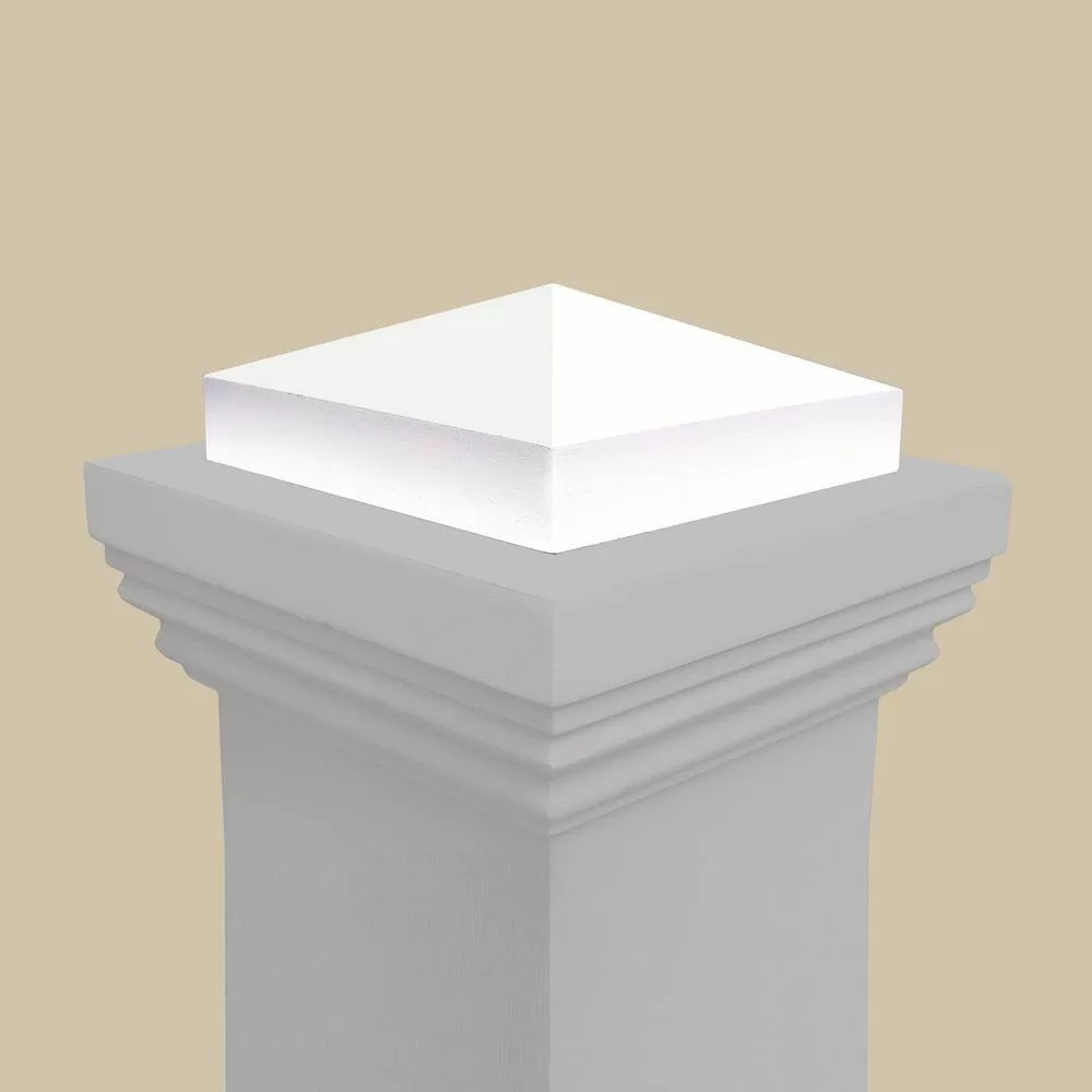 EVERMARK 4091X-055-HD00L Stair Parts 4091 55 in. x 6-1/4 in. Primed White Hollow Core Box Newel Post