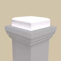 EVERMARK 4091X-055-HD00L Stair Parts 4091 55 in. x 6-1/4 in. Primed White Hollow Core Box Newel Post