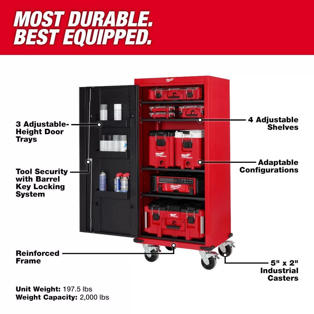 Milwaukee 48-22-8586P 27 in. 4-Shelf Locker with Power Strip