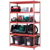 Husky MR482478W5-R 5-Tier Heavy Duty Steel Garage Storage Shelving Unit in Red (48 in. W x 78 in. H x 24 in. D)