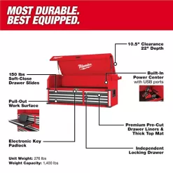 Milwaukee 48-22-8558 High Capacity 56 in. 8-Drawer Top Chest