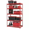 Husky N2R482478W5R 5-Tier Heavy Duty Boltless Steel Garage Storage Shelving Unit in Red (48 in. W x 78 in. H x 24 in. D)