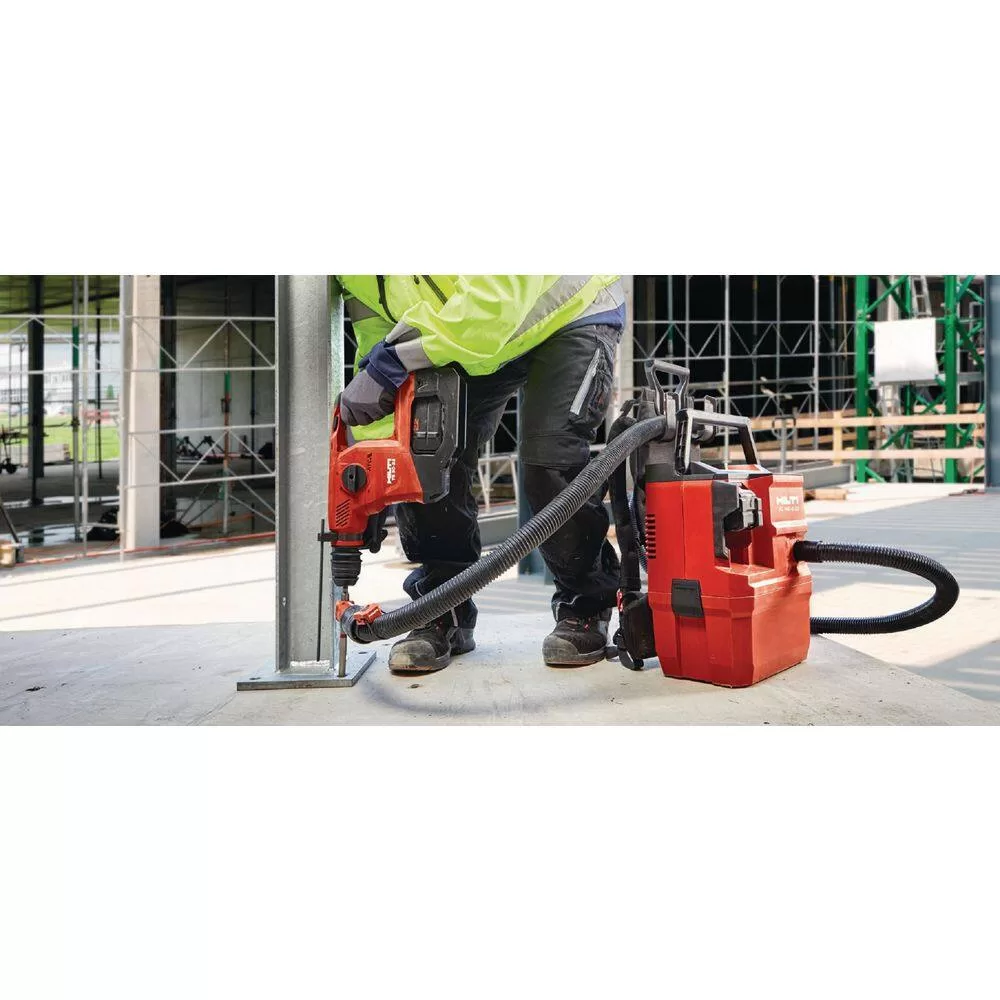 Hilti 2254438 22-Volt NURON Li-Ion Cordless VC140 CFM 2 Gal 2.47 PSI Dust Vacuum w/Hose, Filter and Fleece Bag (Battery Not Included)