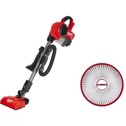 Milwaukee 0940-20-49-90-2012 M18 FUEL 18-Volt Lithium-Ion Brushless 0.25 Gal. Cordless Jobsite Vacuum with Extra Filter