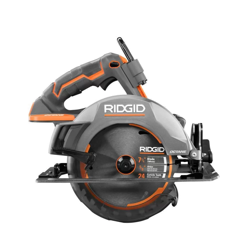 RIDGID R8654B-AC840040 18V Brushless Cordless 7-1/4 in. Circular Saw with 18V 4.0 Ah MAX Output Lithium-Ion Battery