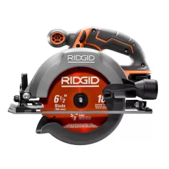 RIDGID R8655KN-AC612N 18V Cordless 6 1/2 in. Circular Saw Kit with (1) 4.0 Ah Battery and Charger with Extra 6-1/2 in. Circular Saw Blade