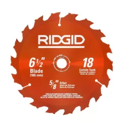 RIDGID R8655KN 18V Cordless 6-1/2 in. Circular Saw Kit with (1) 4.0 Ah Battery and Charger