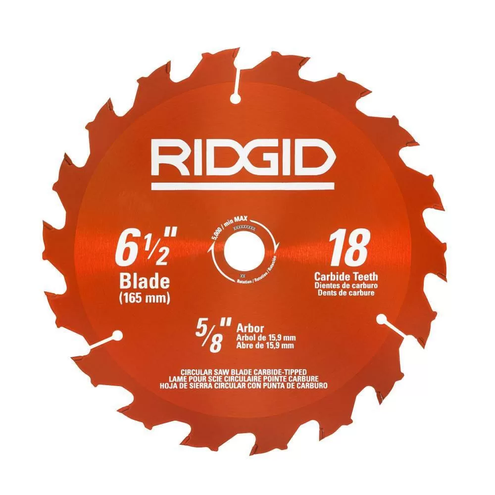 RIDGID R8655KN 18V Cordless 6-1/2 in. Circular Saw Kit with (1) 4.0 Ah Battery and Charger