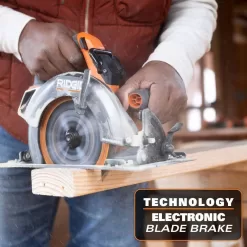 RIDGID R8657B 18V Brushless Cordless 7-1/4 in. Circular Saw (Tool Only)