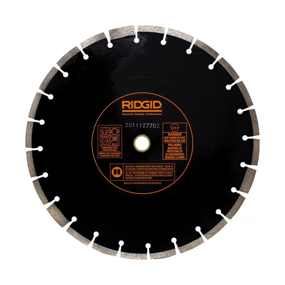 RIDGID HD-CC14X 14 in. Dual-Purpose Walk-Behind Saw Diamond Blade