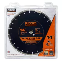 RIDGID HD-CC14X 14 in. Dual-Purpose Walk-Behind Saw Diamond Blade
