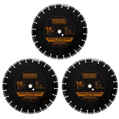 RIDGID HD-SW14-3 14 in. Diamond Blade (3-Pack)
