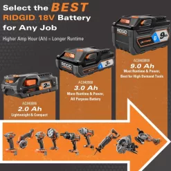 RIDGID 1003557539 18V Brushless Cordless HYPERDRIVE 16-Gauge 2-1/2