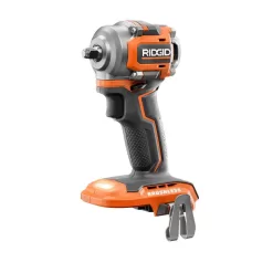 RIDGID R87207B-R87547B 18V SubCompact Brushless Cordless 3/8 in. Impact Wrench and 3 in. Multi-Material Saw (Tools Only)