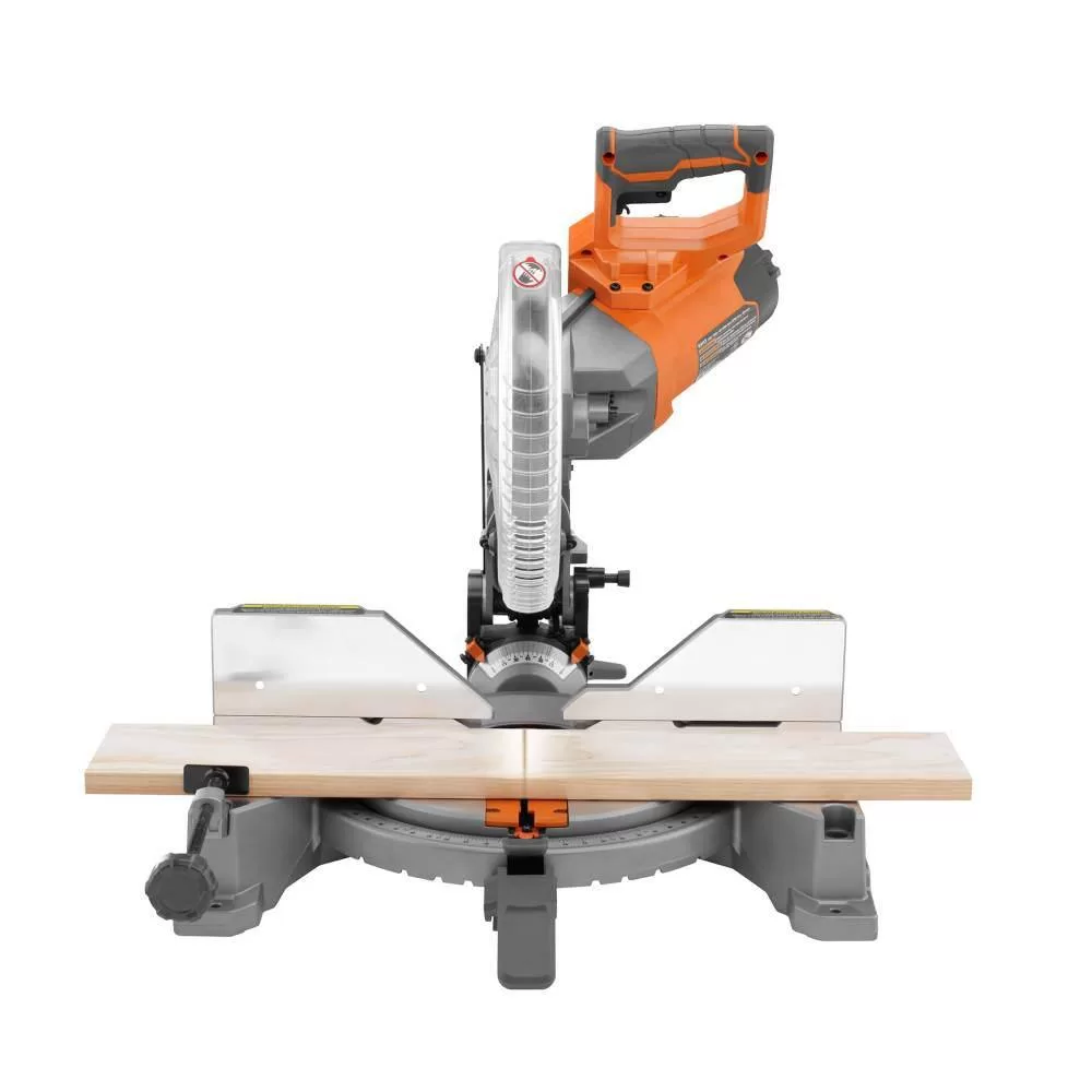 RIDGID R4113-AC9946 15 Amp Corded 10 in. Dual Bevel Miter Saw with LED Cut Line Indicator and Universal Mobile Miter Saw Stand