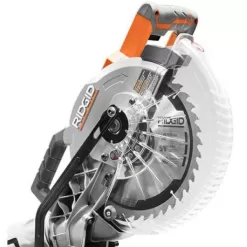 RIDGID R4113-AC9946 15 Amp Corded 10 in. Dual Bevel Miter Saw with LED Cut Line Indicator and Universal Mobile Miter Saw Stand