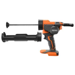 RIDGID 15 Amp Corded 12 in. Dual Bevel Miter Saw with LED Cutline Indicator and 18V Cordless 10 oz. Caulk and Adhesive Gun