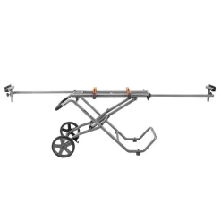 RIDGID R4222-AC9946 15 Amp 12 in. Corded Sliding Miter Saw and Universal Mobile Miter Saw Stand with Mounting Braces